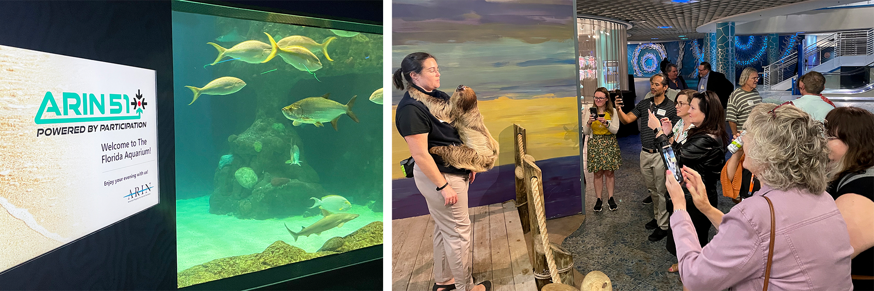 Social event at The Florida Aquarium