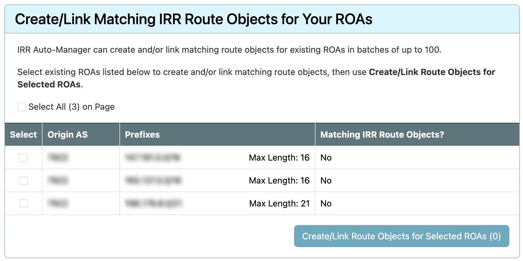 RPKI: IRR Auto-Manager